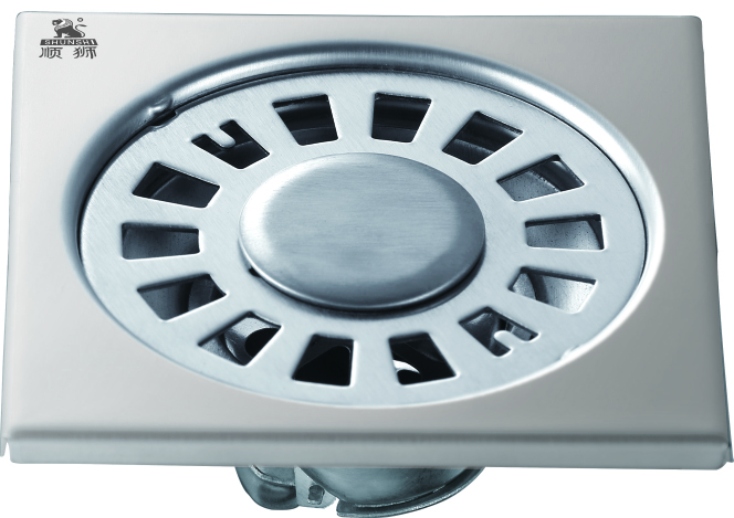 志良順獅浴室衛(wèi)生間扇形鋼自封洗衣機(jī)雙用防臭地漏