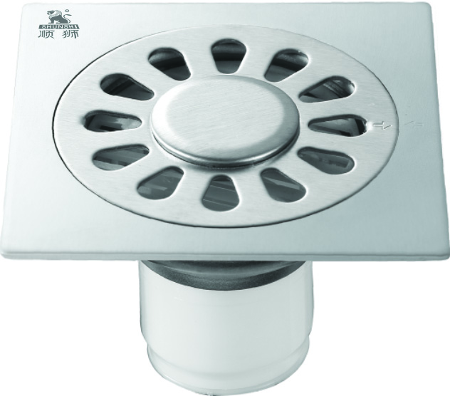 志良順獅牌304不銹鋼瓜子雙用防臭地漏(ABS塑料芯)